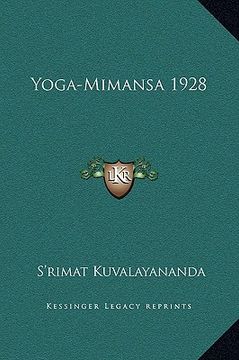 portada yoga-mimansa 1928 (in English)