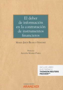 portada El Deber de Informacion en la Contratacion de Instrumentos Financ
