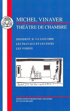 portada vinaver: theatre de chambre (en Inglés)