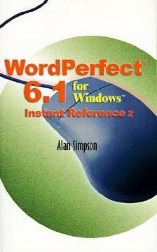 portada wordperfect 6.1 for windows instant reference (en Inglés)