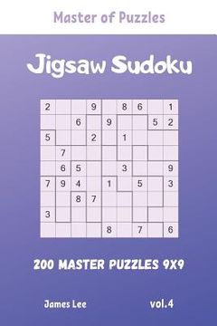 portada Master of Puzzles - Jigsaw Sudoku 200 Master Puzzles 9x9 vol.4 (in English)