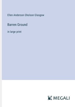 portada Barren Ground: in large print (en Inglés)