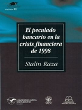 portada El peculado bancario en la crisis financiera de 1998