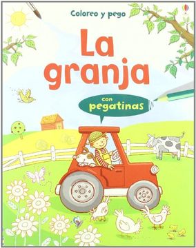 portada Granja, la (Con Pegatinas) (Coloreo y Pego (Usborne))