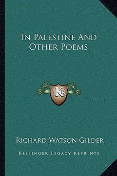 portada in palestine and other poems