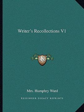 portada writer's recollections v1 (en Inglés)