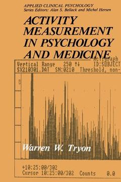 portada Activity Measurement in Psychology and Medicine (en Inglés)