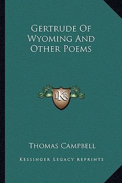 portada gertrude of wyoming and other poems (in English)