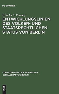 portada Entwicklungslinien des Völker- und Staatsrechtlichen Status von Berlin (in German)