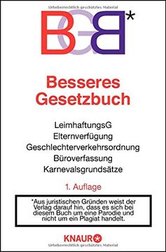 portada Bgb: Besseres Gesetzbuch (en Alemán)