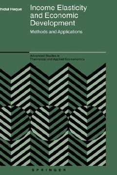 portada income elasticity and economic development: methods and applications (en Inglés)