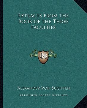 portada extracts from the book of the three faculties