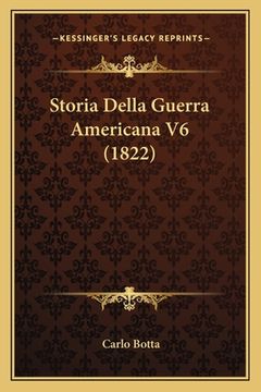 portada Storia Della Guerra Americana V6 (1822) (en Italiano)
