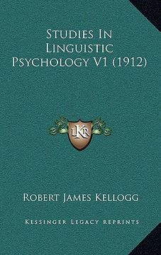 portada studies in linguistic psychology v1 (1912) (in English)