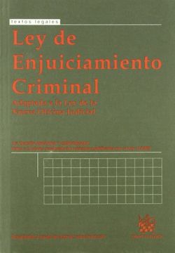 portada ley de enjuiciamiento criminal 15ª ed.2010