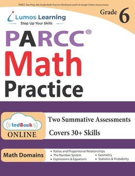 portada PARCC Test Prep: 6th Grade Math Practice Workbook and Full-length Online Assessments: PARCC Study Guide 