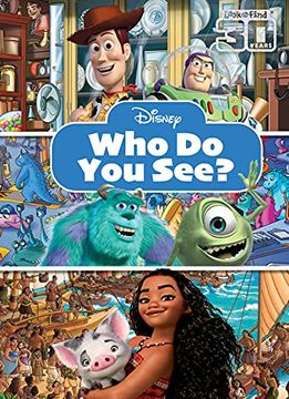 portada Disney - toy Story, Moana, Monsters Inc. , and More! - who do you See? Look and Find Activity Book - pi Kids 