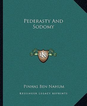 portada pederasty and sodomy (in English)