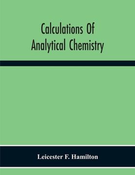 portada Calculations Of Analytical Chemistry (en Inglés)