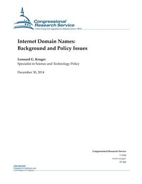 portada Internet Domain Names: Background and Policy Issues (CRS Reports)