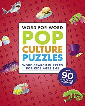 portada Word for Word: Pop Culture Puzzles: Word Search Book for Kids Ages 9-12 (en Inglés)