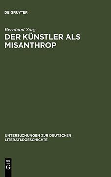 portada Der Kunstler als Misanthrop: Zur Genealogie Einer Vorstellung (en Alemán)