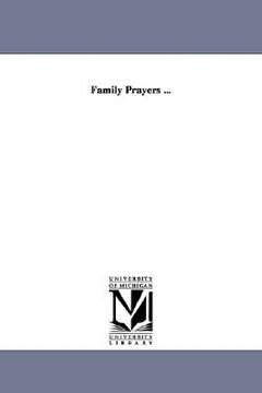portada family prayers ... (in English)