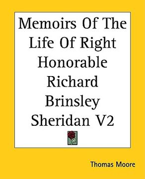 portada memoirs of the life of right honorable richard brinsley sheridan v2 (in English)