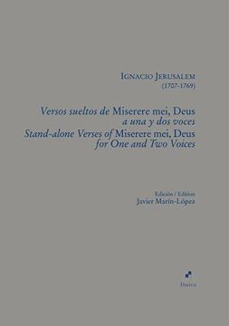 portada Versos Sueltos de 'Miserere Mei, Deus, a una y dos Voces: 5 (Scriptorivm xxi - ij) (in Spanish)