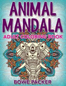 portada Animal Mandala: Adult Coloring Book (en Inglés)