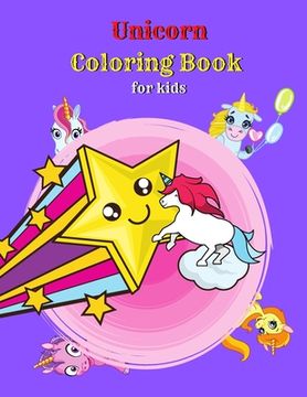 portada Unicorn Coloring Book For Kids (en Inglés)