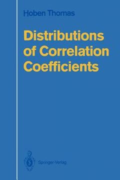 portada distributions of correlation coefficients (in English)