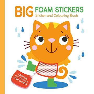 portada Cat (Big Foam Stickers): Sticker and Colouring Book: Sticker and Colouring Book, cat