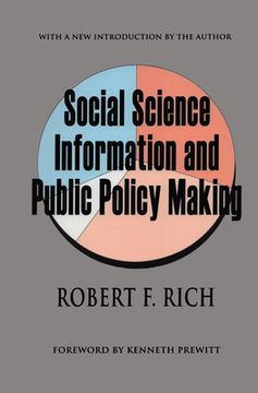 portada Social Science Information and Public Policy Making (en Inglés)