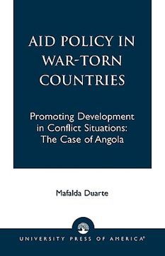 portada aid policy in war-torn countries: promoting development in conflict situations: the case of angola (en Inglés)