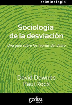 portada Sociología de la Desviación: Una Guía Sobre las Teorías del Delito (in Spanish)