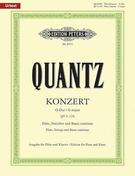 portada Flute Concerto in G QV 5:174 (Edition for Flute and Piano): Urtext (en Inglés)