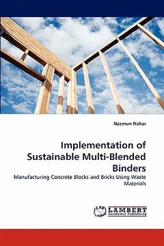 portada implementation of sustainable multi-blended binders (en Inglés)