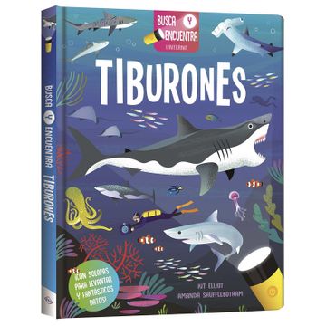 portada Tiburones - Busca y Encuentra Linterna (in Spanish)