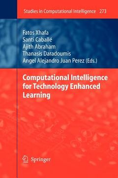 portada computational intelligence for technology enhanced learning (in English)