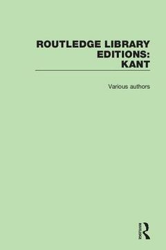 portada Routledge Library Editions: Kant (en Inglés)