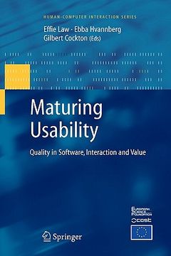 portada maturing usability: quality in software, interaction and value