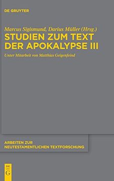 portada Studien zum Text der Apokalypse iii (en Alemán)