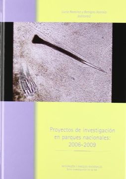 portada Proyectos de investigacion en parques nacionales 2006-2009