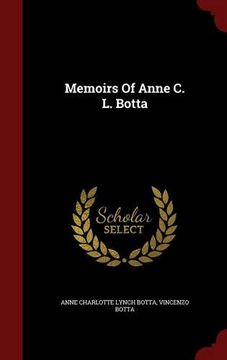 portada Memoirs Of Anne C. L. Botta