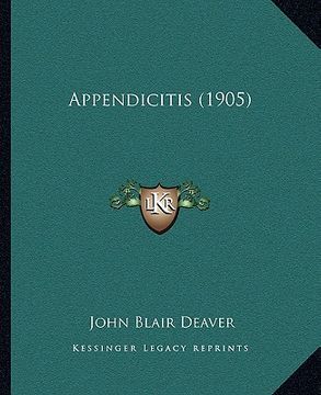 portada appendicitis (1905) (en Inglés)