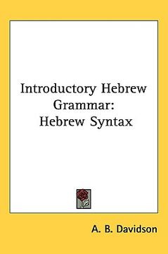 portada introductory hebrew grammar: hebrew syntax (in English)