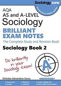 portada Aqa A-Level Sociology Brilliant Exam Notes (Book 2): The Complete Study and Revision Book (en Inglés)