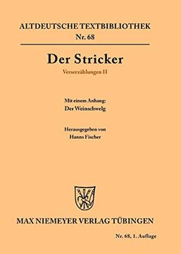 portada Verserzählungen ii: 2 (Altdeutsche Textbibliothek) (en Alemán)