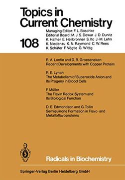 Radicals in Biochemistry (Topics in Current Chemistry, 108) (en Inglés)